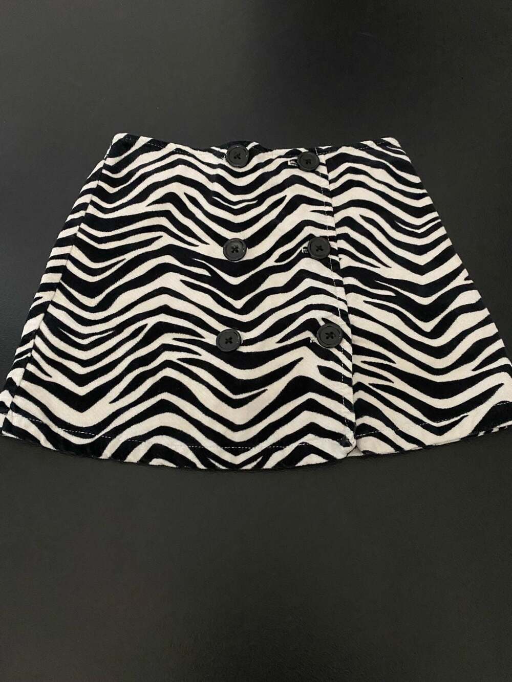 Gymboree Girls Zebra Print Button Skort Size 6